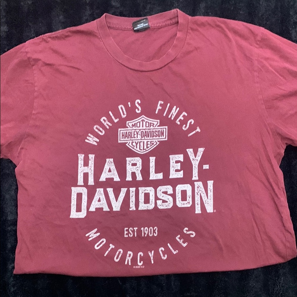 Harley-Davidson Red Graphic T-Shirt